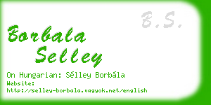 borbala selley business card